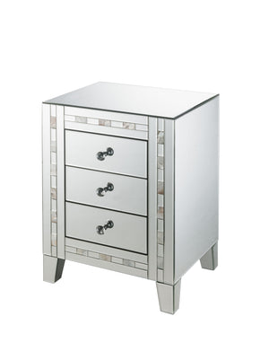 Nasa Glam Accent Table Mirrored • Mother Pearl Inlay 97676-ACME