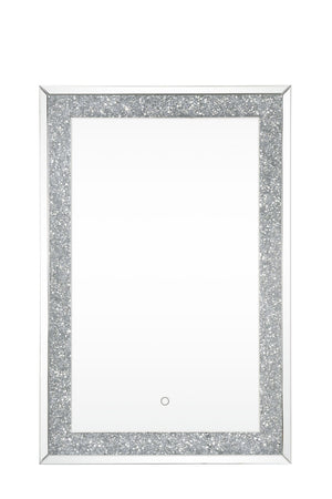 Noralie Glam Wall Decor (LED) Mirrored • Clear Glass • Acrylic Faux Diamonds 97706-ACME