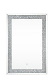 Noralie Glam Wall Decor (LED) Mirrored • Clear Glass • Acrylic Faux Diamonds 97706-ACME