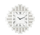 Ornat Glam/Modern Wall Clock Mirrored 97729-ACME