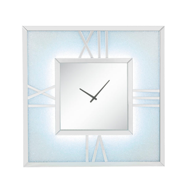 Noralie Glam/Modern Wall Clock with LED  97730-ACME