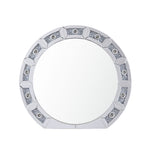 Noralie Glam Wall Décor Mirrored Beveled • Clear Glass • Acrylic Faux Diamonds 97748-ACME