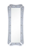 Noralie Glam Accent Floor Mirror Mirrored Beveled • Clear Beveled Glass (4mm) • Acrylic Faux Diamonds 97755-ACME