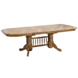 Classic Oak Chestnut Country Solid Trestle Table