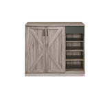 Toski Farmhouse Shoe Cabinet Rustic Gray Oak (cc#) 97775-ACME