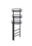 Namid Industrial/Contemporary Plant Stand METAL FRAME] Black • GLASS TIER] 97797-ACME