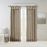 Emilia Transitional 100% Polyester Twisted Tab Lined Window Panel