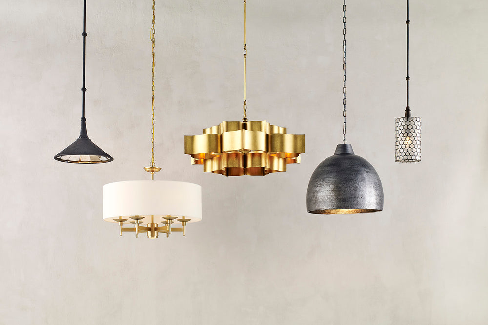 Earthshine Steel Large Pendant Light - Industrial Hammered Dome Design for Modern Home Décor