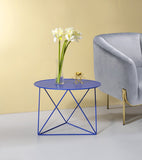 Epidia Contemporary Accent Table Blue Finish 97840-ACME