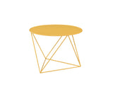 Epidia Contemporary Accent Table Yellow Finish 97841-ACME