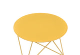 Epidia Contemporary Accent Table Yellow Finish 97841-ACME