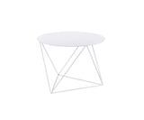 Epidia Contemporary Accent Table White Finish 97842-ACME