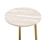 Snare Contemporary Accent Table Natural & Champagne Finish 97875-ACME