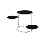 Lynch Contemporary Accent Table Black & Chrome Finish 97879-ACME