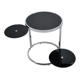 Lynch Contemporary Accent Table Black & Chrome Finish 97879-ACME