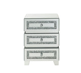 Noralie Glam Accent Table Mirrored & Faux Diamonds 97931-ACME