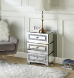 Noralie Glam Accent Table Mirrored & Faux Diamonds 97931-ACME