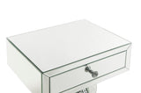 Ornat Glam Accent Table Mirrored & Faux Diamonds 97935-ACME