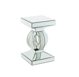 Ornat Glam Accent Table Mirrored & Faux Diamonds 97936-ACME