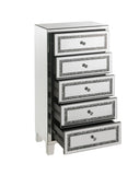 Noralie Glam Cabinet Mirrored & Faux Diamonds Inlay 97945-ACME