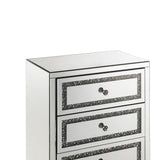 Noralie Glam Cabinet Mirrored & Faux Diamonds Inlay 97945-ACME