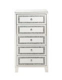 Noralie Glam Cabinet Mirrored & Faux Diamonds Inlay 97945-ACME