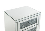 Noralie Glam Accent Table Mirrored & Faux Diamonds 97951-ACME