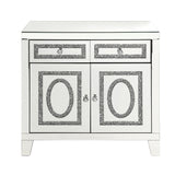 Noralie Glam Cabinet Mirrored & Faux Diamonds 97952-ACME