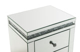 Noralie Glam Accent Table Mirroed & Faux Diamonds 97954-ACME