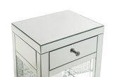 Nysa Glam Accent Table Mirroed & Faux Cyrstals Inlay 97959-ACME