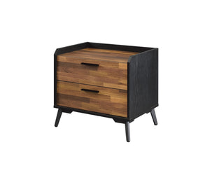 Jiranty Industrial Accent Table Walnut & Black Finish 97972-ACME