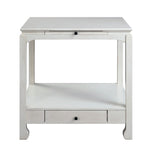 Seatlas Transitional Accent Table Antique White Finish 97975-ACME