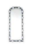 Noralie Glam Accent Floor Mirror Mirrored & Faux Diamonds 97984-ACME