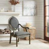 Brentwood Transitional Exposed Wood Arm Chair
