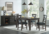 Industrial Charms Black 5 Piece Dining Set