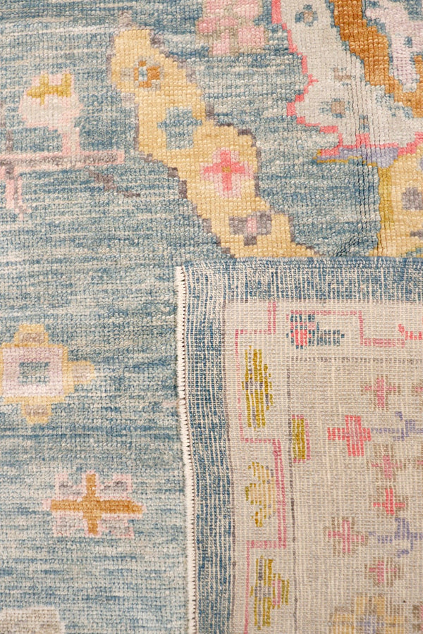 Pasargad Oushak Collection Hand-Knotted Wool Area Rug 980296 12x14-PASARGAD