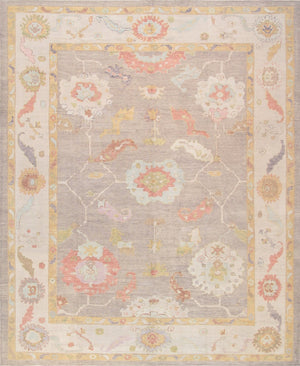 Pasargad Oushak Collection Hand-Knotted Wool Area Rug 980301 12x14-PASARGAD