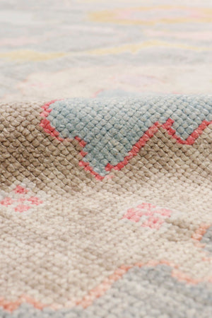 Pasargad Oushak Collection Hand-Knotted Wool Area Rug 980302 9x11-PASARGAD