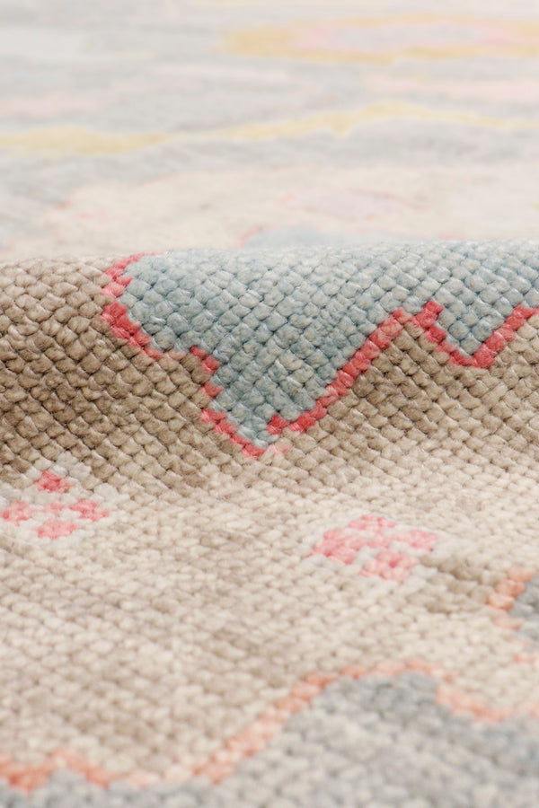 Pasargad Oushak Collection Hand-Knotted Wool Area Rug 980302 9x11-PASARGAD