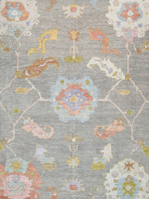 Pasargad Oushak Collection Hand-Knotted Wool Area Rug 980305 10x14-PASARGAD