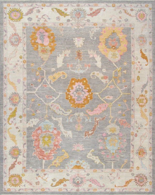 Pasargad Oushak Collection Hand-Knotted Wool Area Rug 980309 12x15-PASARGAD