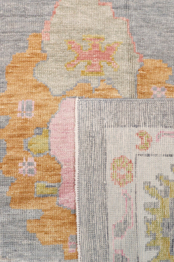 Pasargad Oushak Collection Hand-Knotted Wool Area Rug 980309 12x15-PASARGAD