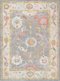 Pasargad Oushak Collection Hand-Knotted Wool Area Rug 980310 9x12-PASARGAD