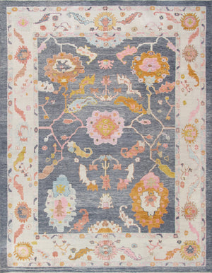 Pasargad Oushak Collection Hand-Knotted Wool Area Rug 980312 12x15-PASARGAD