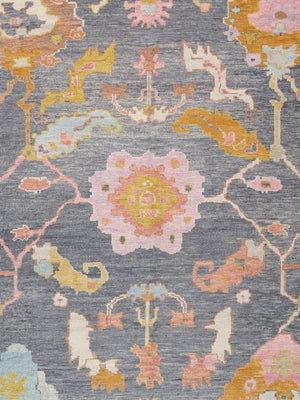 Pasargad Oushak Collection Hand-Knotted Wool Area Rug 980312 12x15-PASARGAD