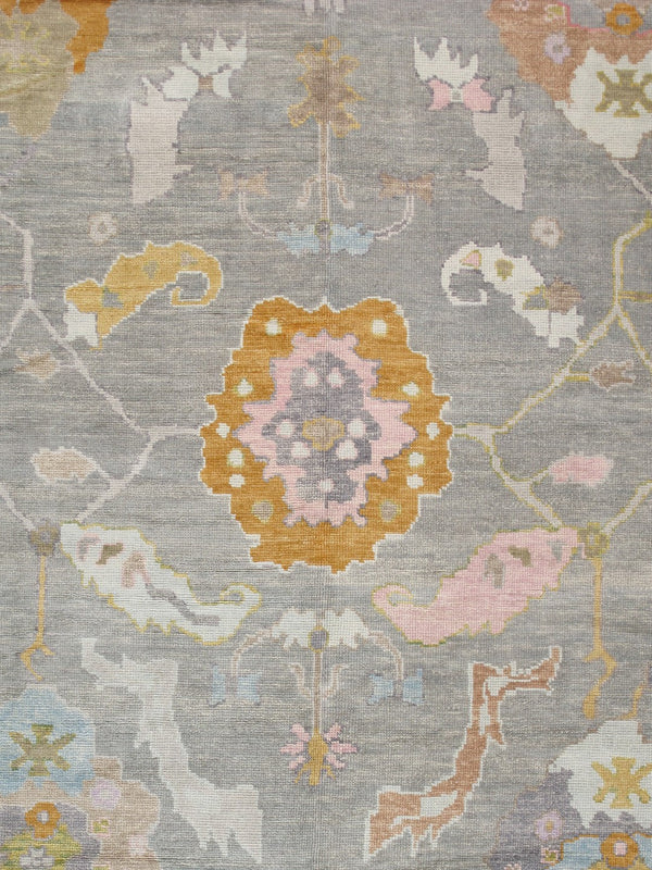 Pasargad Oushak Collection Hand-Knotted Wool Area Rug 980314 10x14-PASARGAD