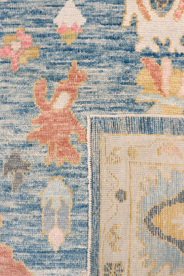 Pasargad Oushak Collection Hand-Knotted Wool Area Rug 980315 9x13-PASARGAD