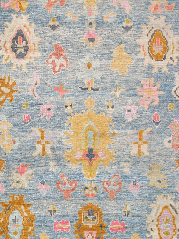 Pasargad Oushak Collection Hand-Knotted Wool Area Rug 980316 12x14-PASARGAD