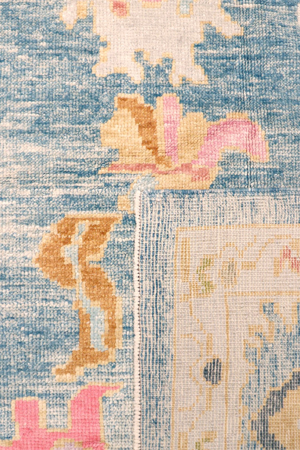 Pasargad Oushak Collection Hand-Knotted Wool Area Rug 980316 12x14-PASARGAD