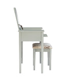 Silver Butterfly Vanity and Stool